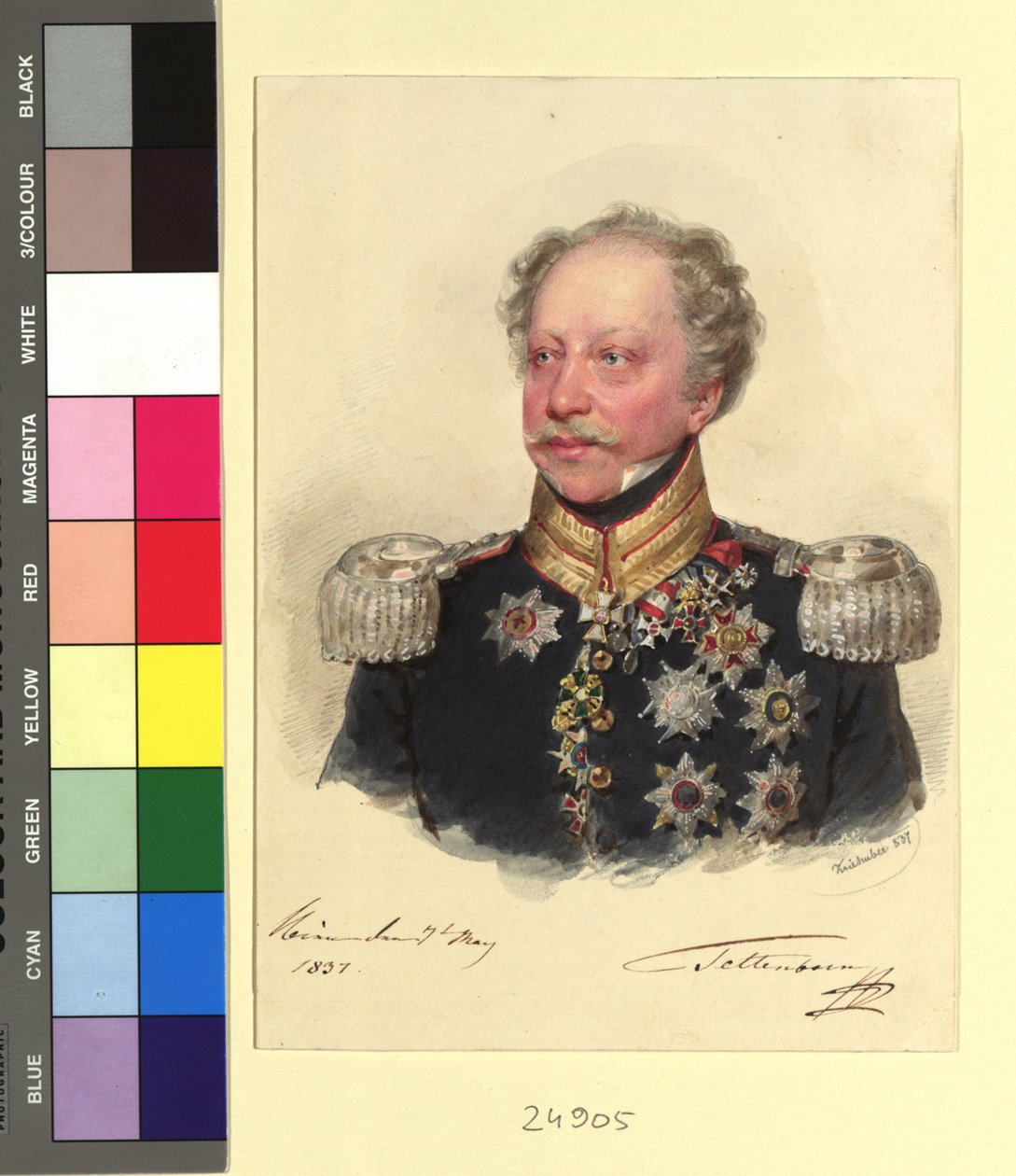 General C. F. Baron Tettenborn by Josef Kriehuber