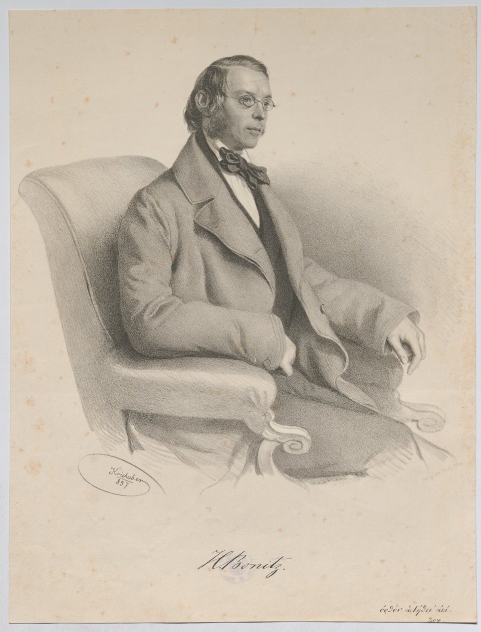 H. Bonitz by Josef Kriehuber