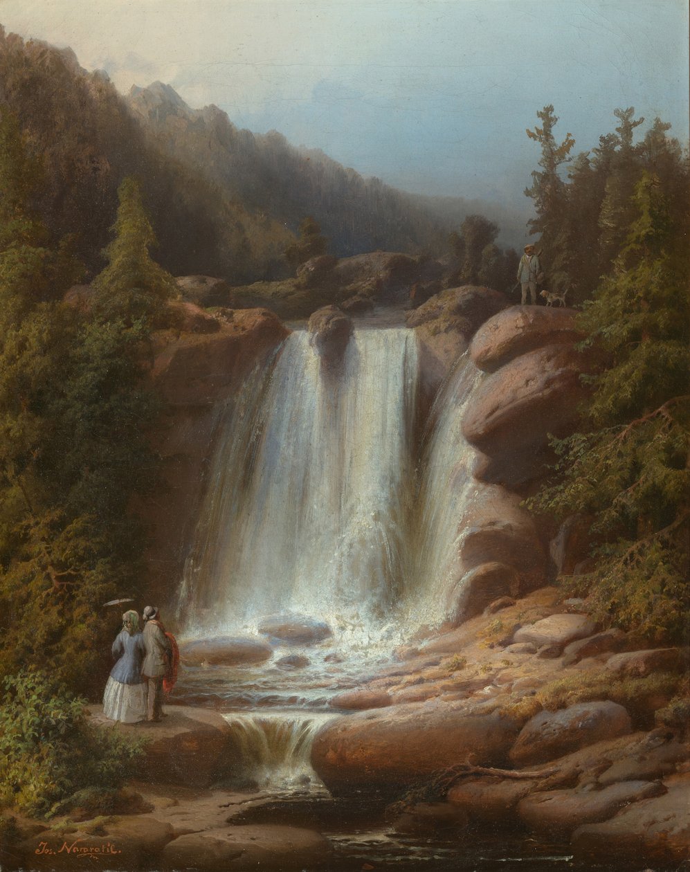Waterfall of the Mumlava River in the Giant Mountains