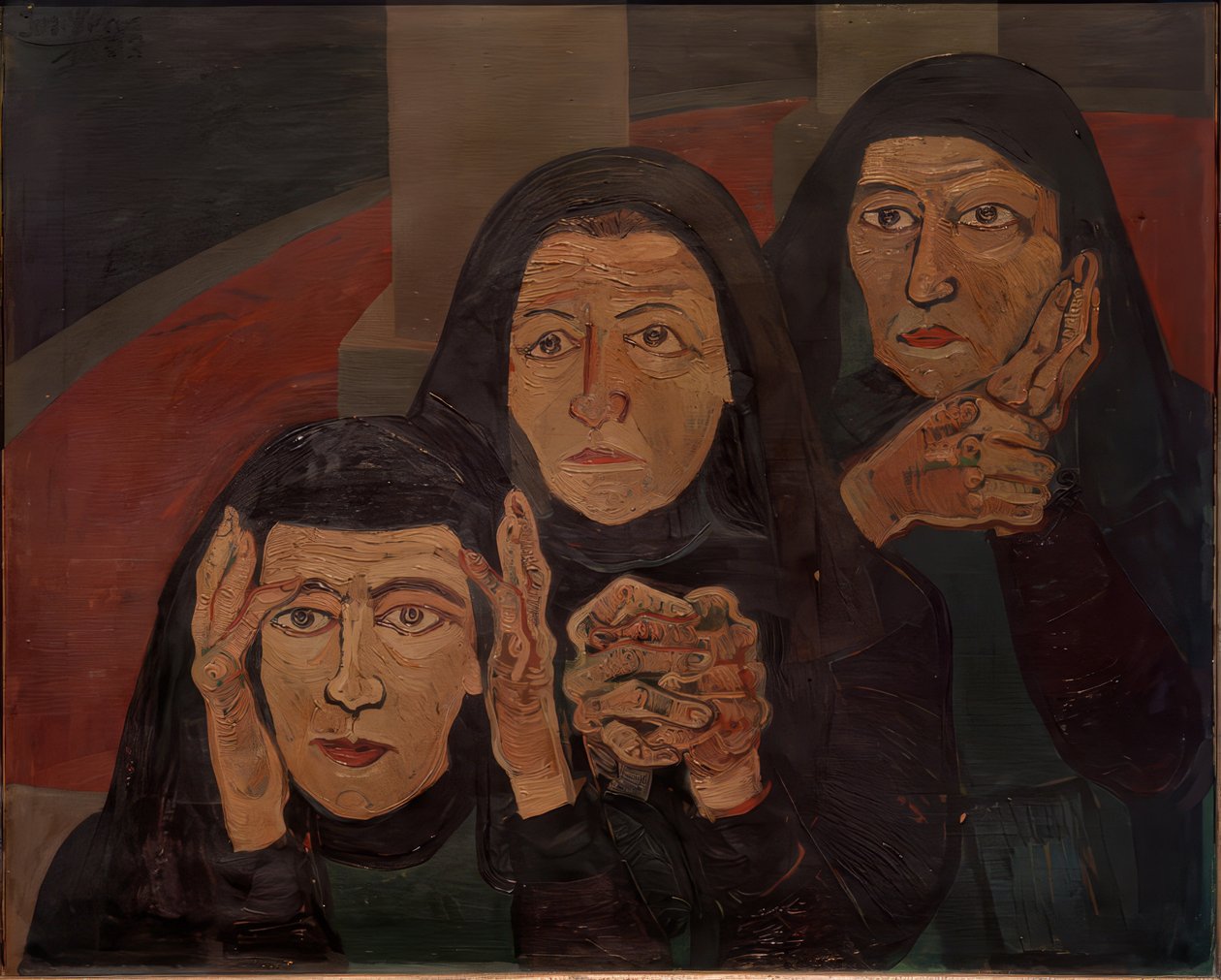Three Grieving Women (Lamenting Women) by Josef Scharl