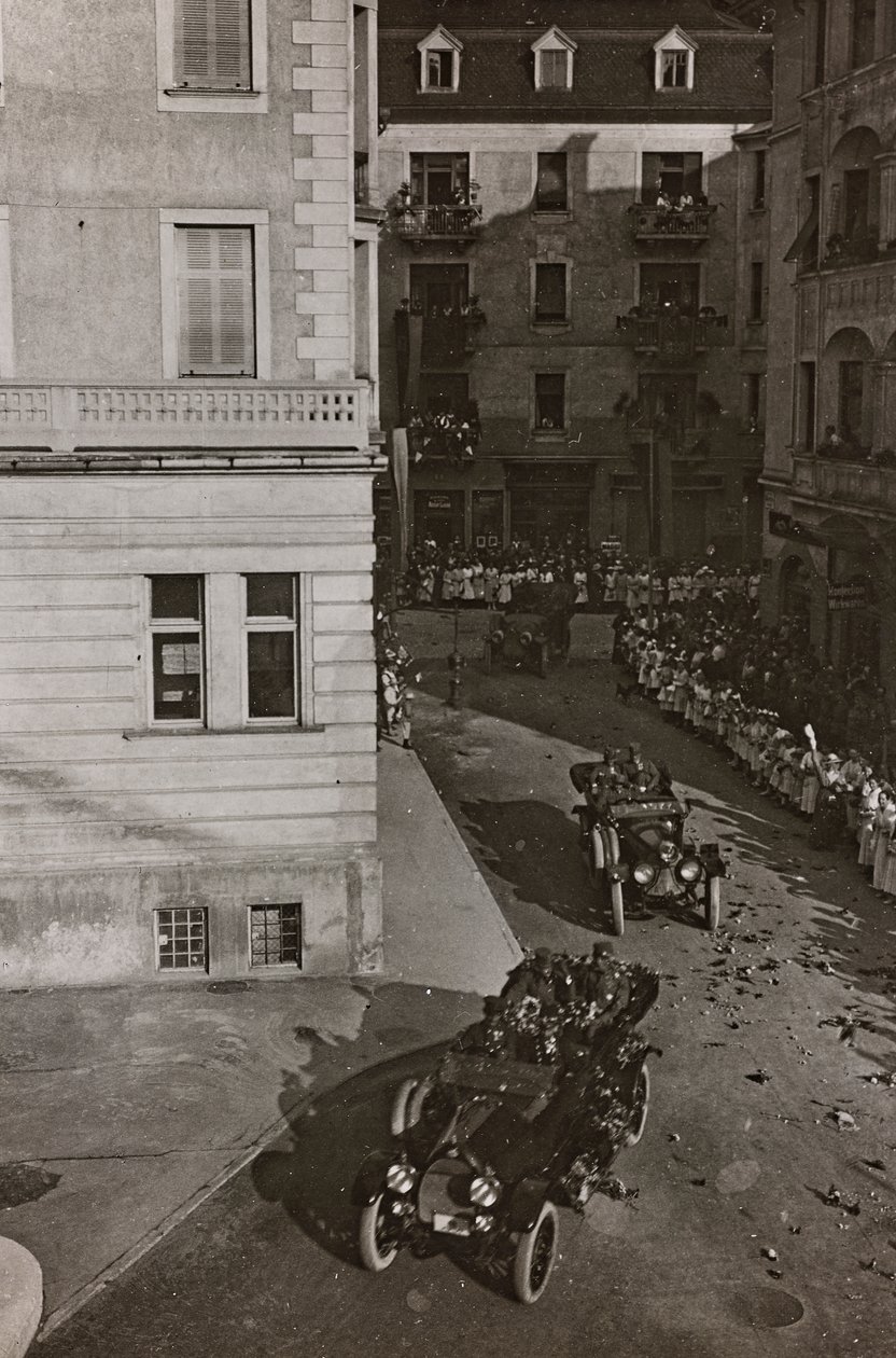 Military vehicles in Villac by Josef Zohles