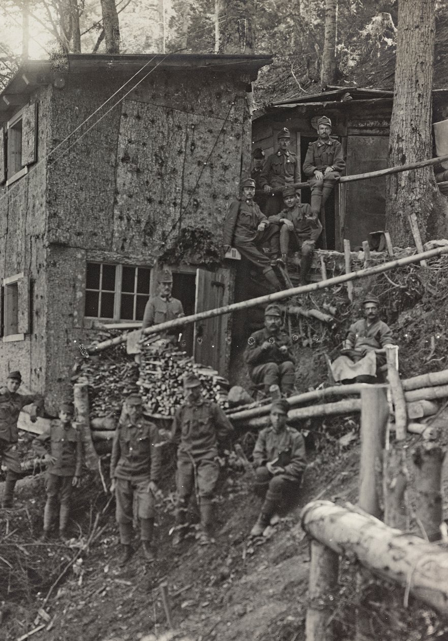 Album "Meine weltkriegs - Erinnerungen South-West Front (Carinthia, Italy, South Tyrol) 31/03/1915-12/11/1918 - Josef Zohles Wien": military camp by Josef Zohles
