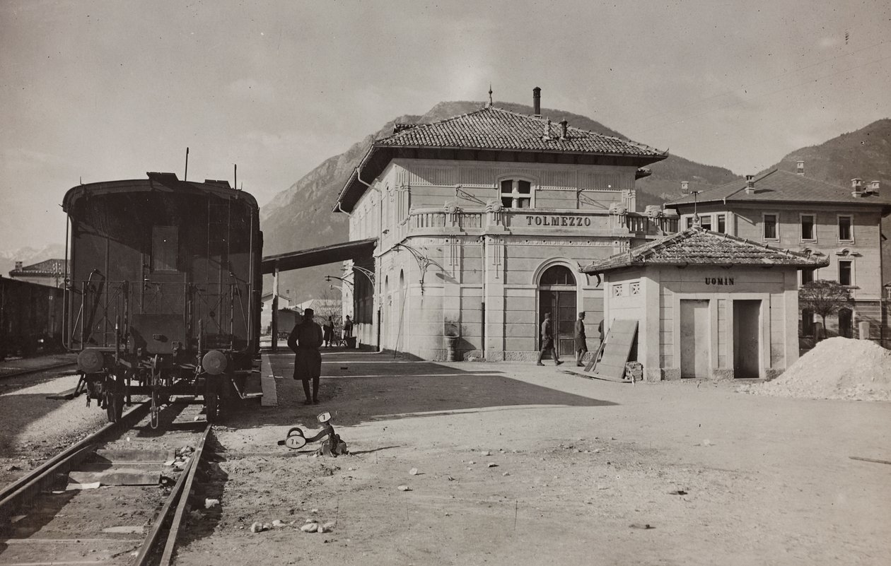 Album "Meine weltkriegs - Erinnerungen South-West Front (Carinthia, Italy, South Tyrol) 31/03/1915-12/11/1918 - Josef Zohles Wien": station of Tolmezzo by Josef Zohles