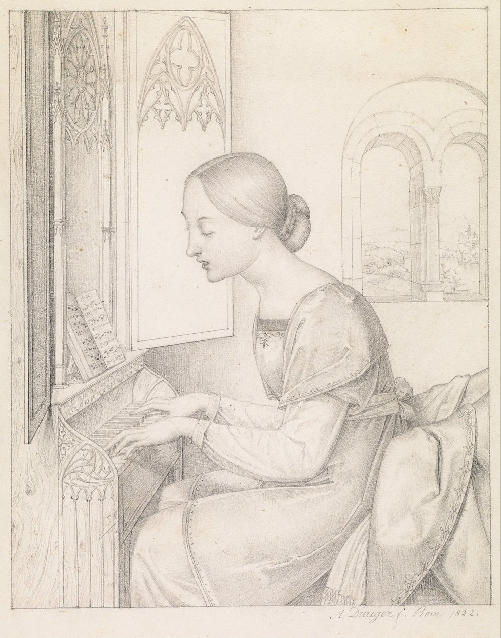 Saint Cecilia by Joseph Anton Draeger