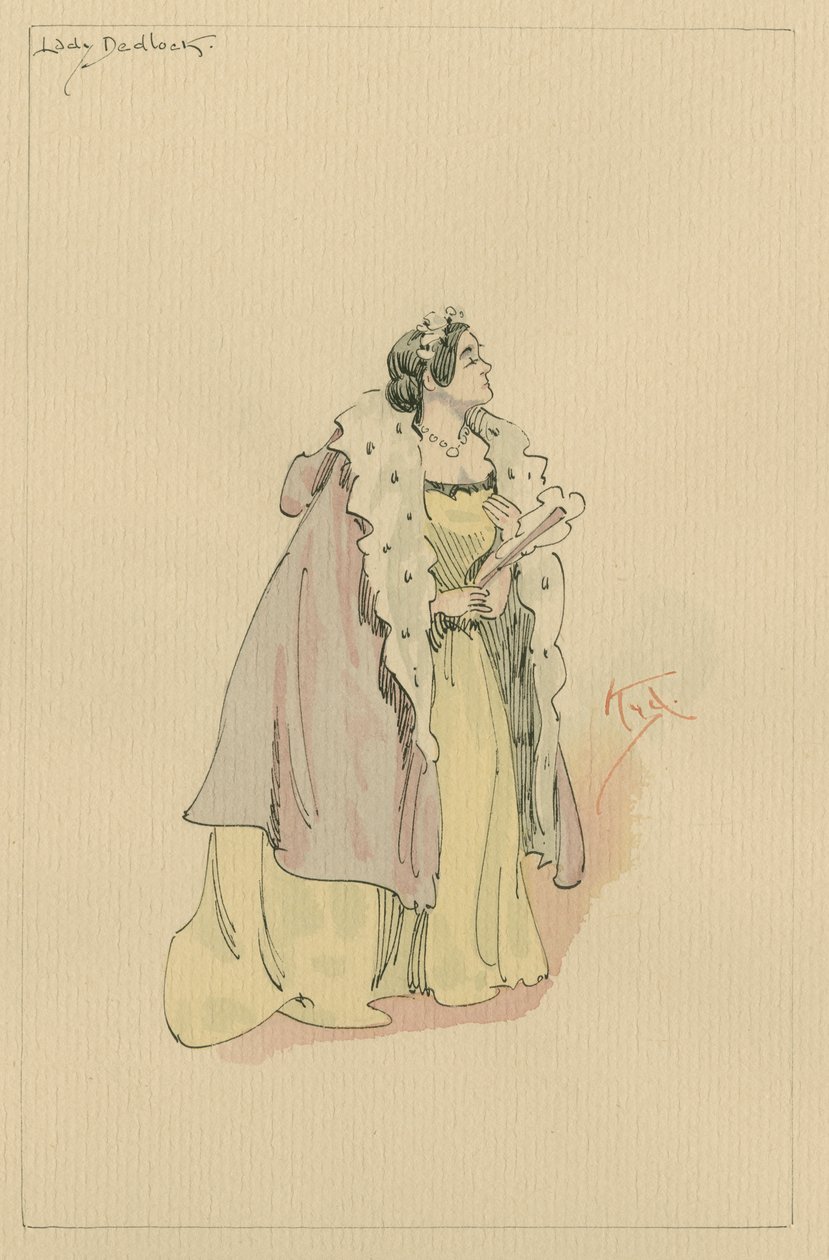 Lady Dedlock, c.1920s by Joseph Clayton Clarke