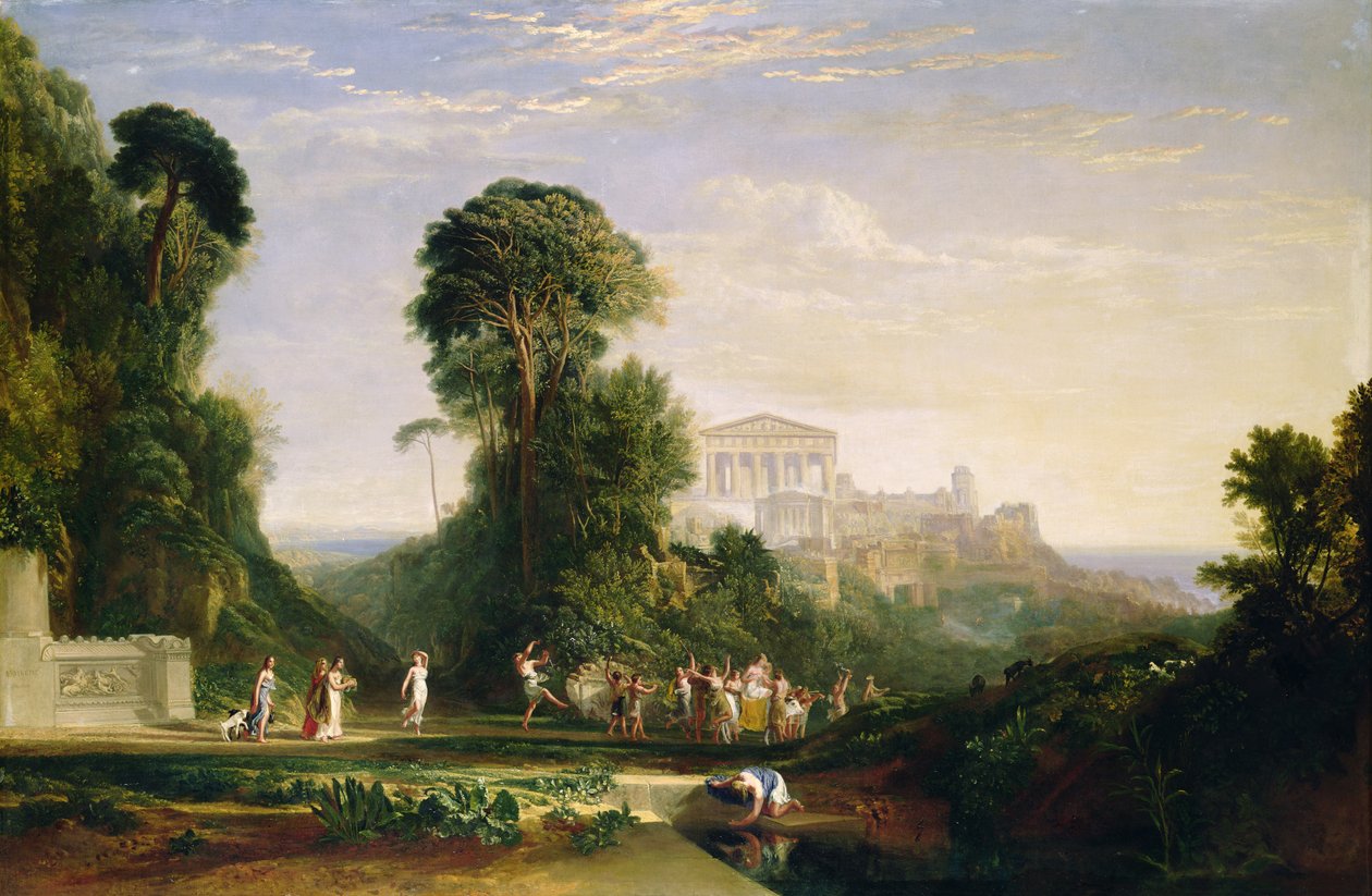 The Temple of Jupiter - Prometheus Restored by Joseph Mallord William Turner