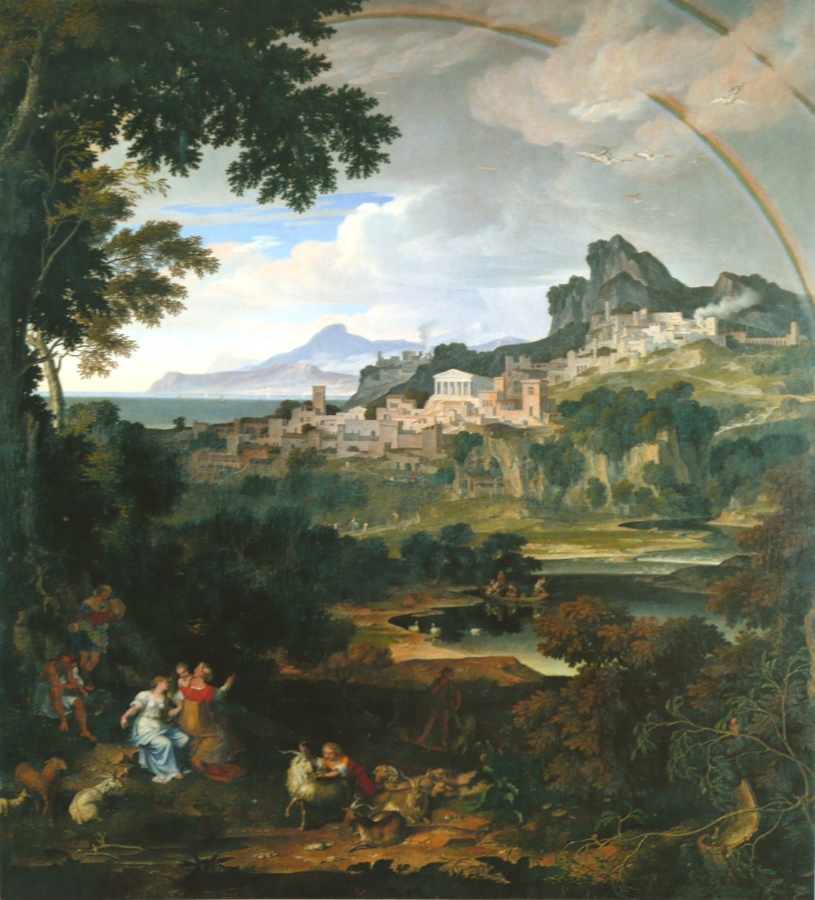 Heroic Landscape with Rainbow by Joseph Anton Koch