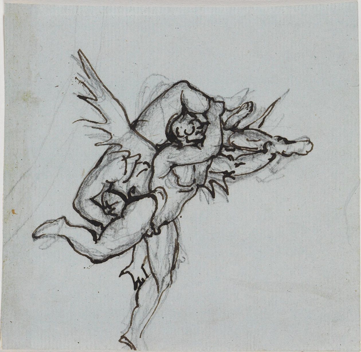 Study for the Councilor of Lucca (Dante Inferno, Canto 21, V 34) by Joseph Anton Koch