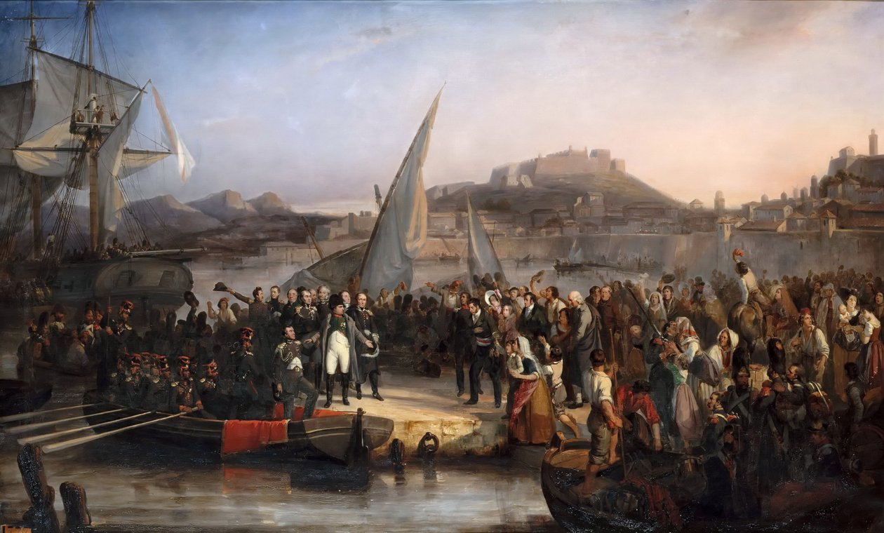 Napoleon leaving the island of Elba on February 26, 1815 by Joseph Beaume