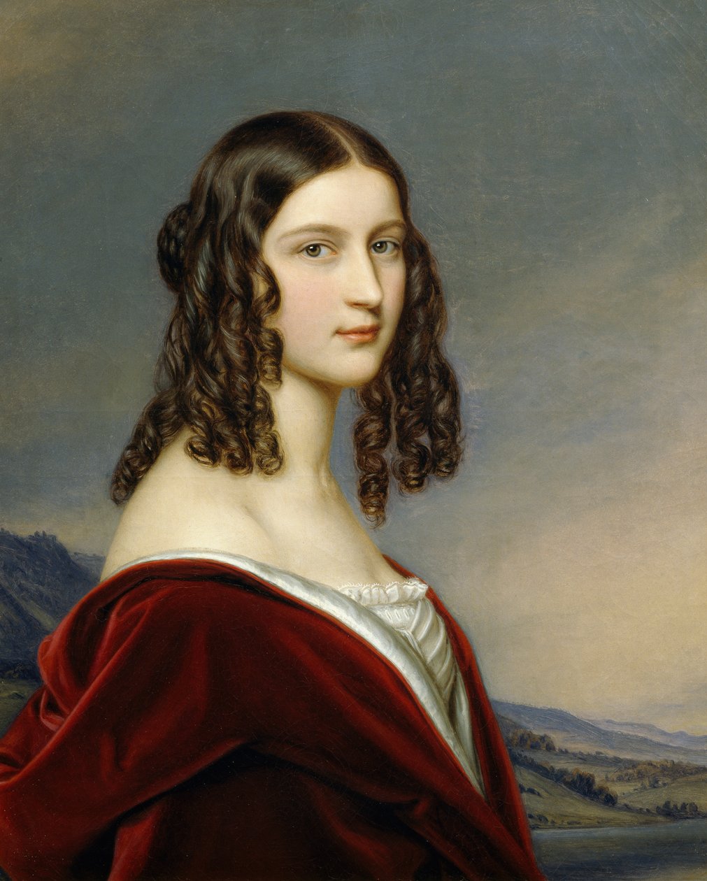 Portrait of Friederike Von Freiin Gumppenberg by Joseph Carl Stieler