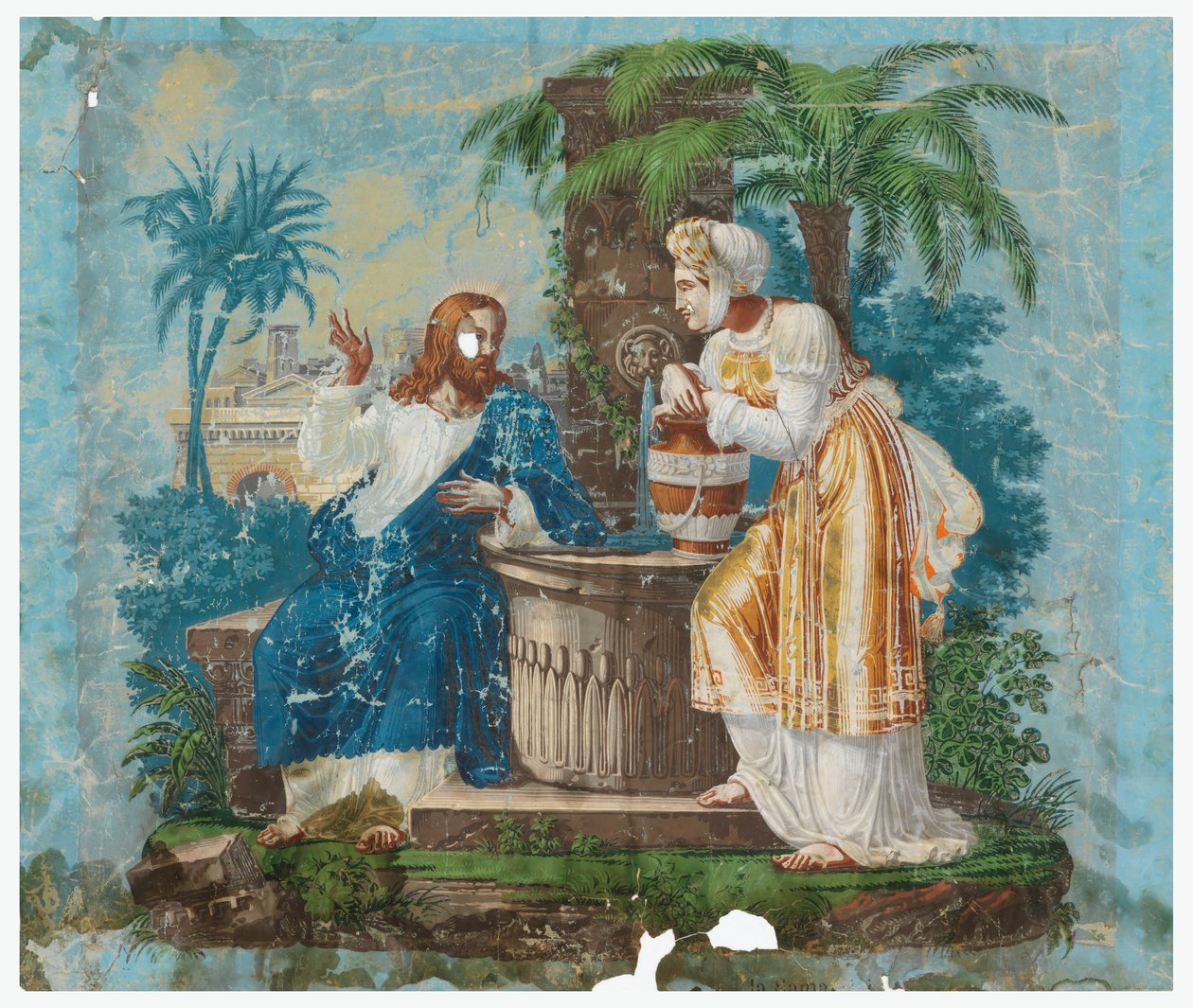 Christ and the Woman of Samaria by Joseph Dufour et Cie.