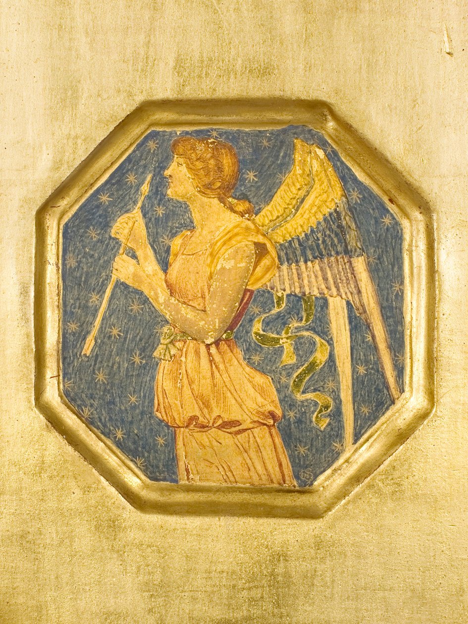 Angel with an arrow (detail) by Joseph Edward Southall