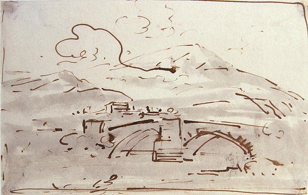 Landscape with a Bridge by Joseph Farington