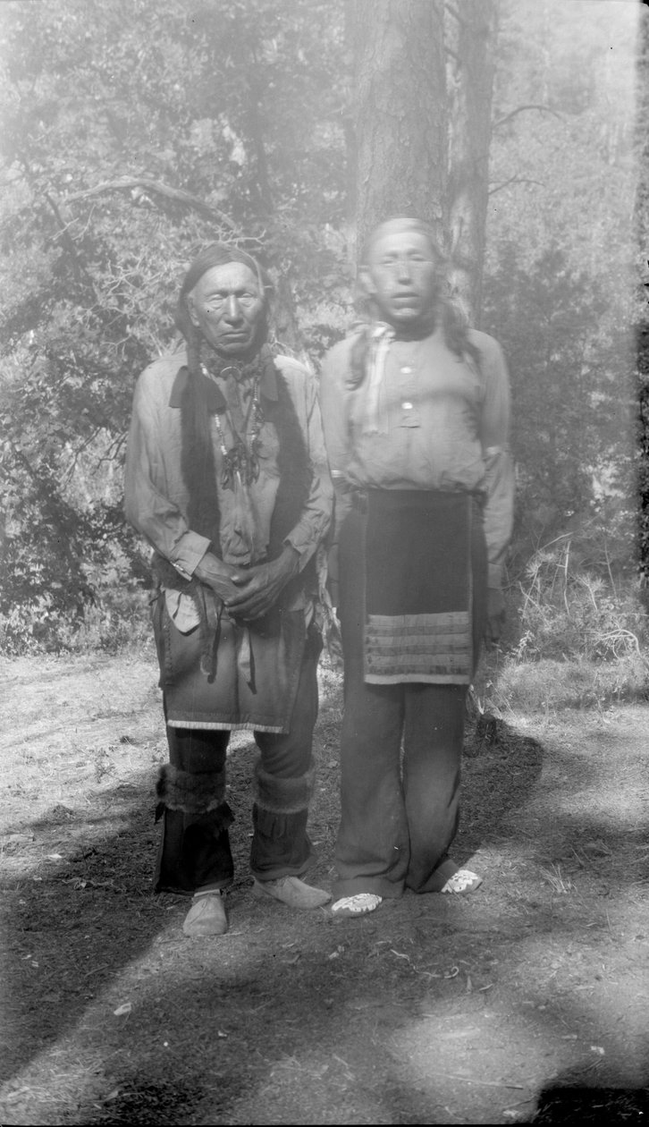 Black Elk and Son, Black Elk, Oglala Sioux Who Fought in Custer Battle by Joseph G. Masters