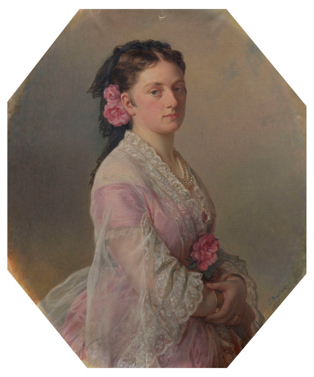 Princess Marie of Baden, Later Princess Ernest of Leiningen by Joseph Hartmann
