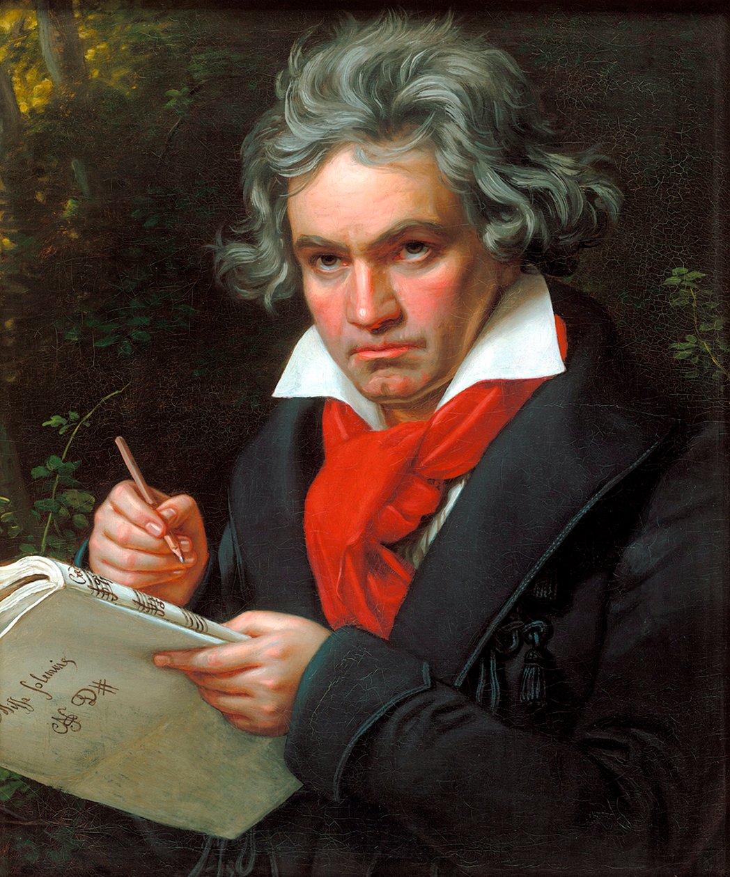 Portrait Ludwig van Beethoven when composing the Missa Solemnis by Joseph Carl Stieler