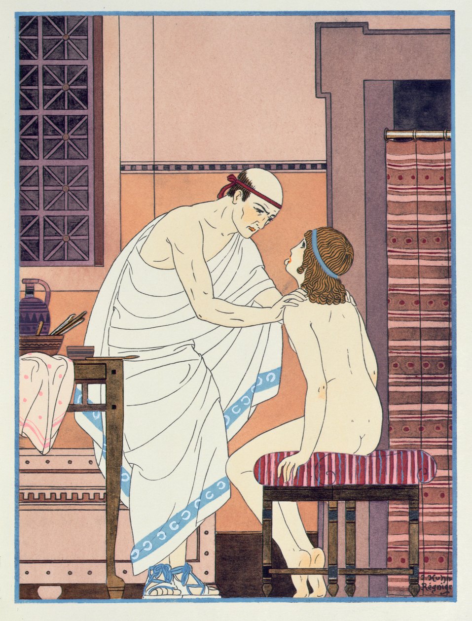 A Throat Examination, illustration from 