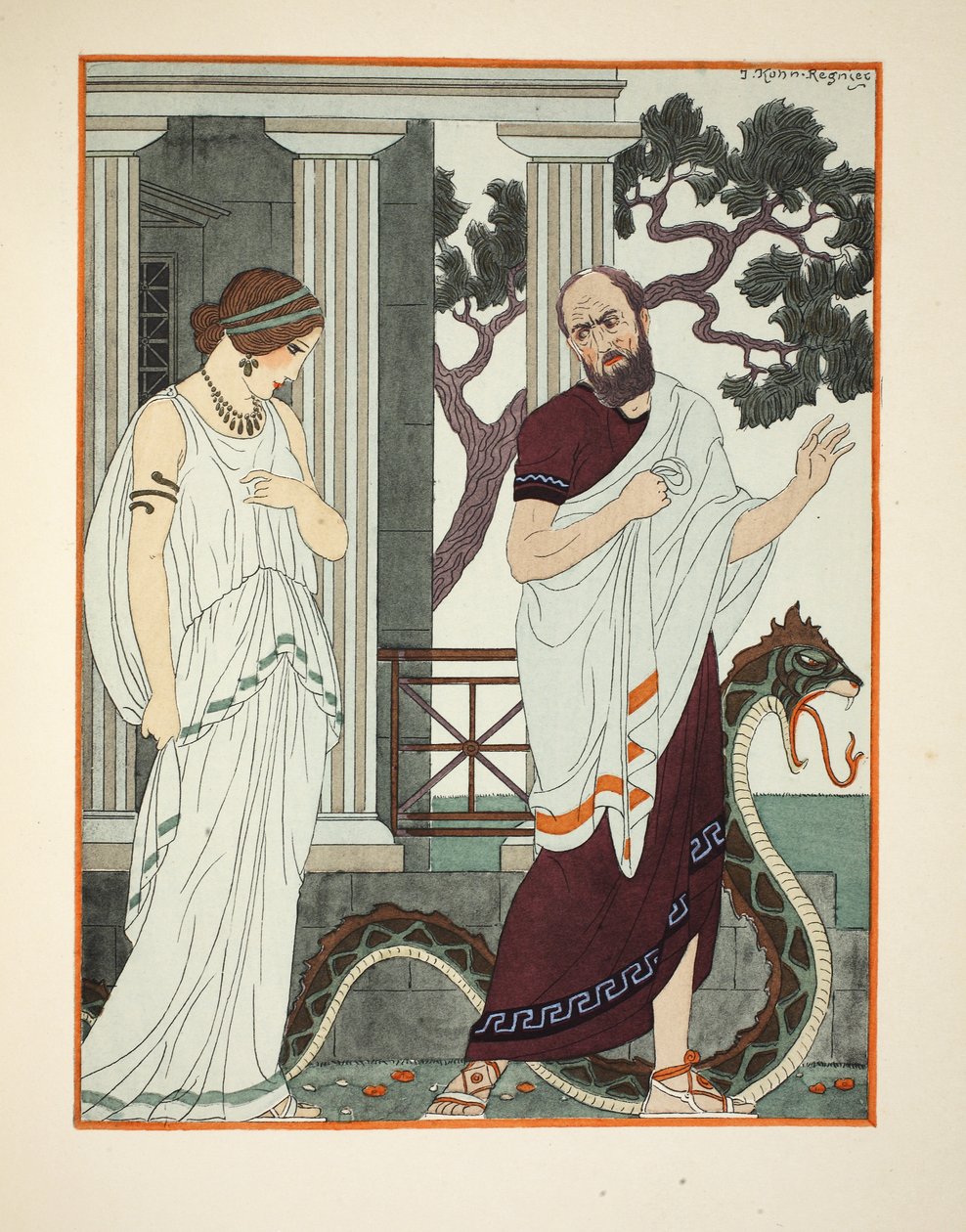 I Turned and Saw a Beautiful Woman, illustration from 