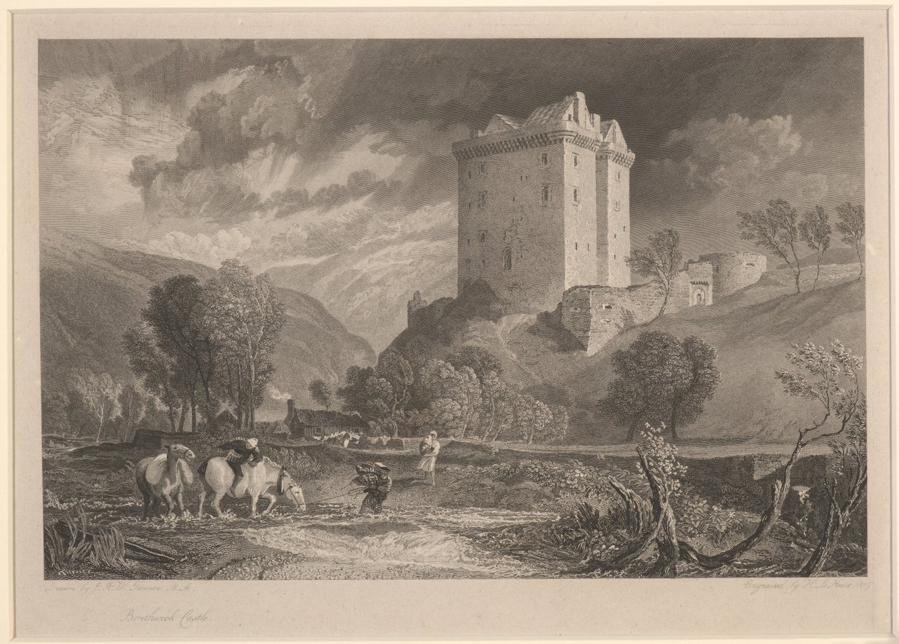 Borthwick Castle (Provincial Antiquities and Picturesque Scenery of Scotland) by Joseph Mallord William (after) Turner
