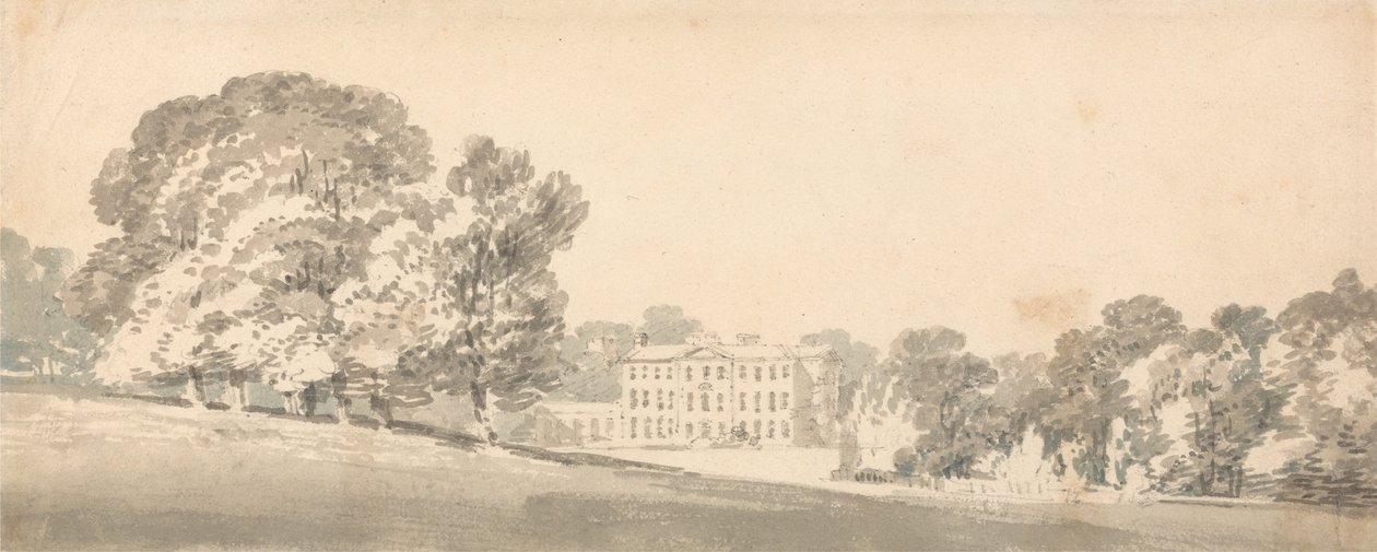 A Three Storied Georgian House in a Park by Joseph Mallord William Turner