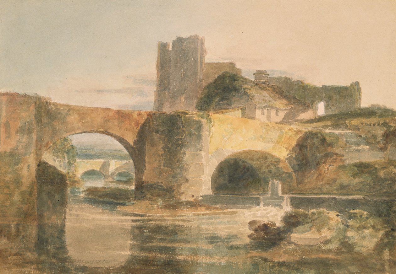 Brecon Bridge and Castle by Joseph Mallord William Turner