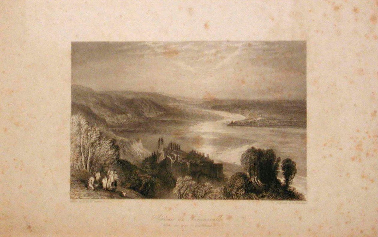 Château De Tancarville with the Town of Quilleboeuf by Joseph Mallord William Turner