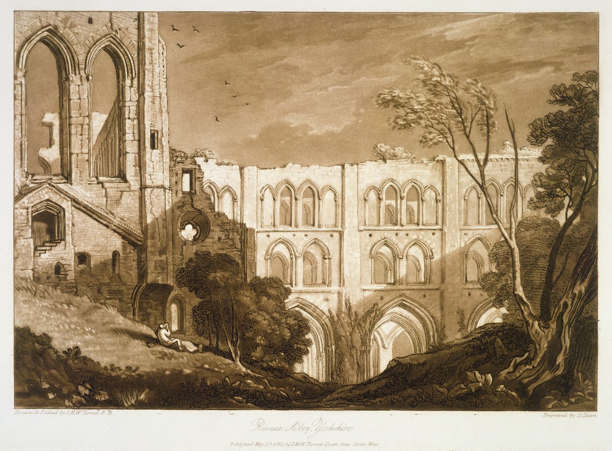 Rivaulx Abbey, from the 