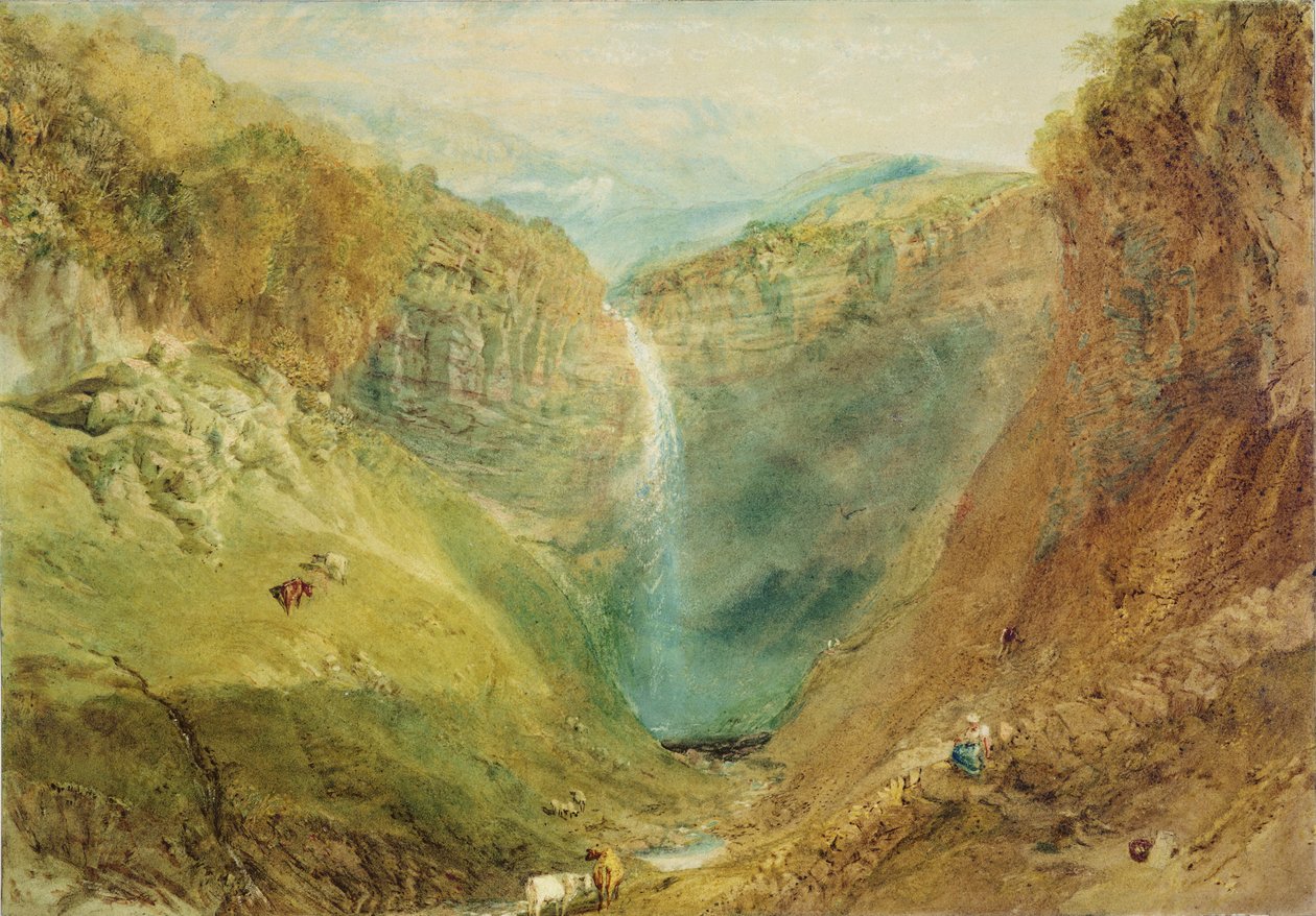 Hardraw Fall, Yorkshire by Joseph Mallord William Turner