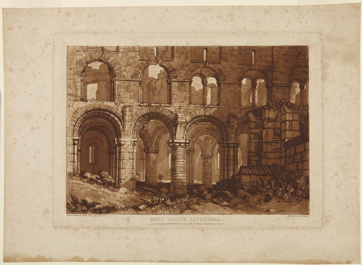 Holy Island Cathedral by Joseph Mallord William Turner