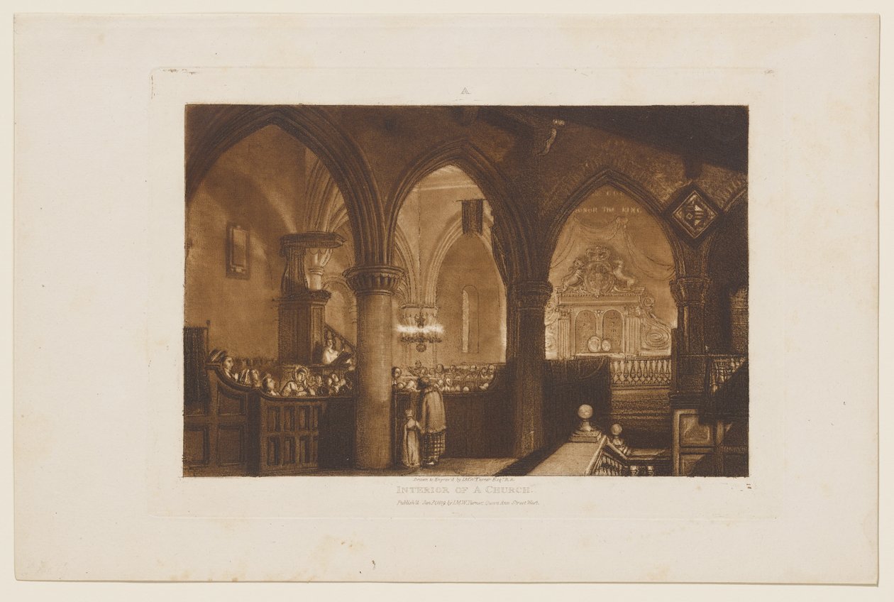 Interior of a Church by Joseph Mallord William Turner