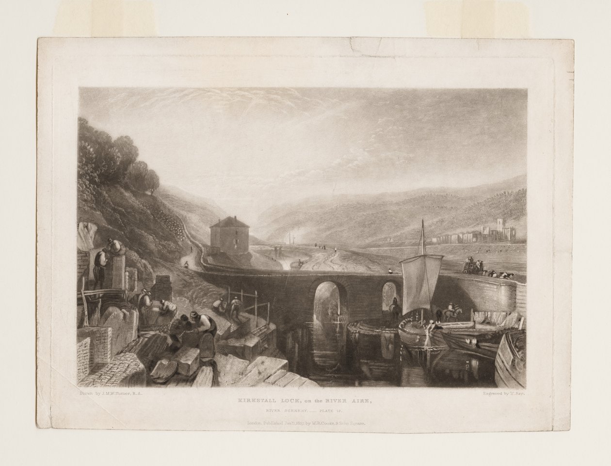 Kirkstall Lock on the River Aire by Joseph Mallord William Turner