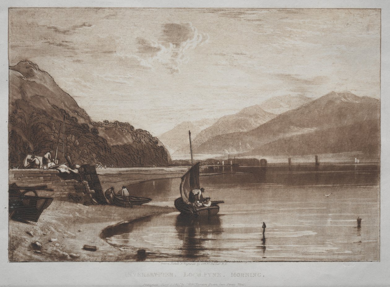 Liber Studiorum: Inverary Pier, Lock Fyne, Morning by Joseph Mallord William Turner