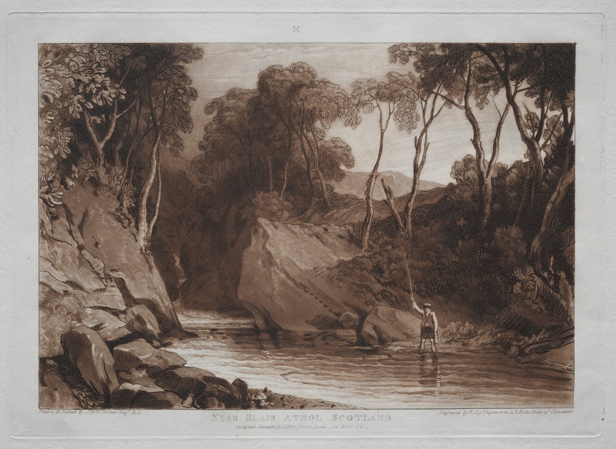 Liber Studiorum: Near Blain Athol, Scotland by Joseph Mallord William Turner