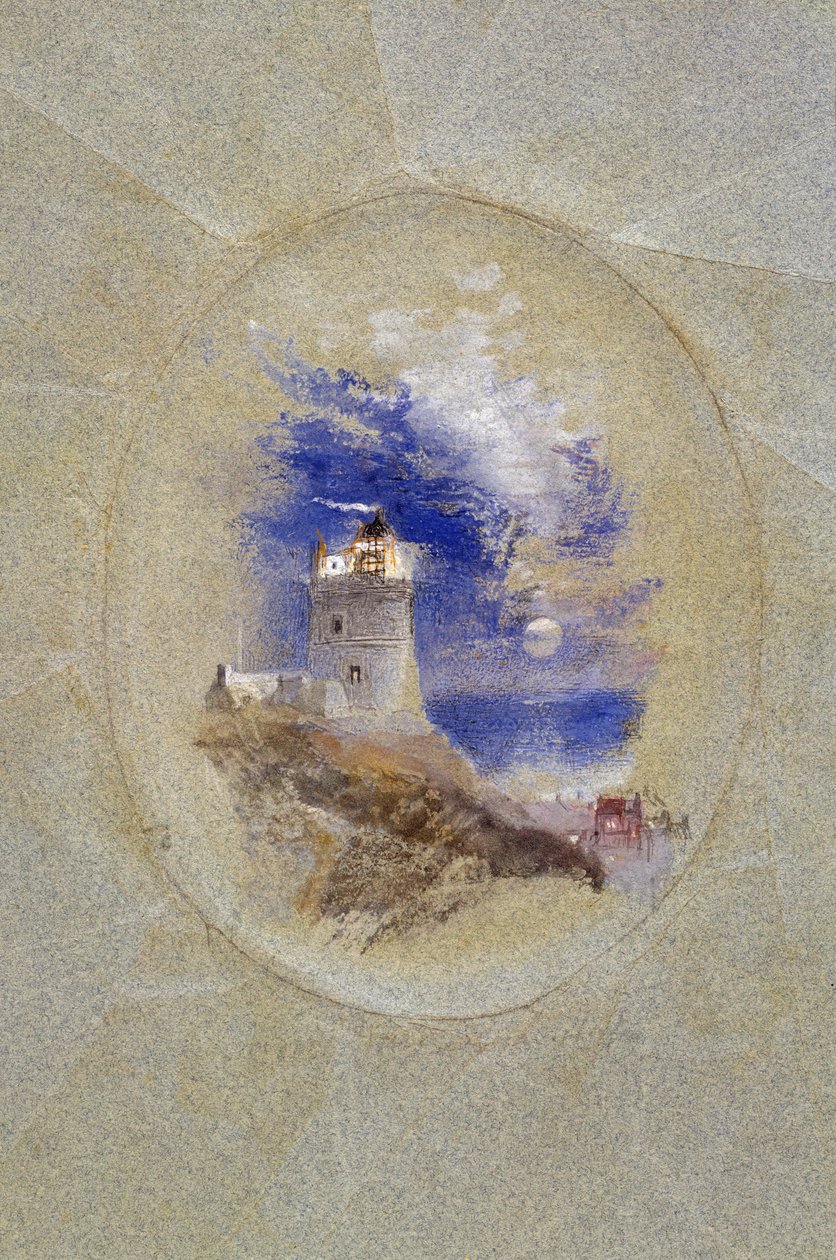 Lowestoffe Lighthouse, c.1827 by Joseph Mallord William Turner