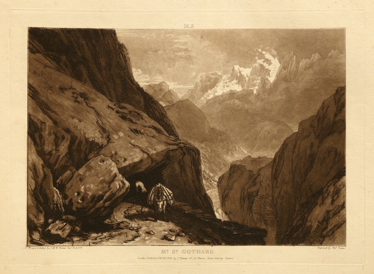 Mt. St. Gothard by Joseph Mallord William Turner