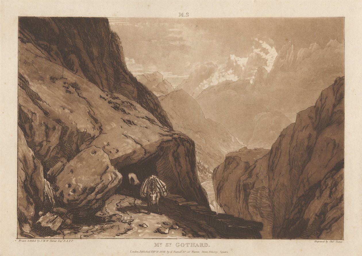 Mt. St. Gothard by Joseph Mallord William Turner