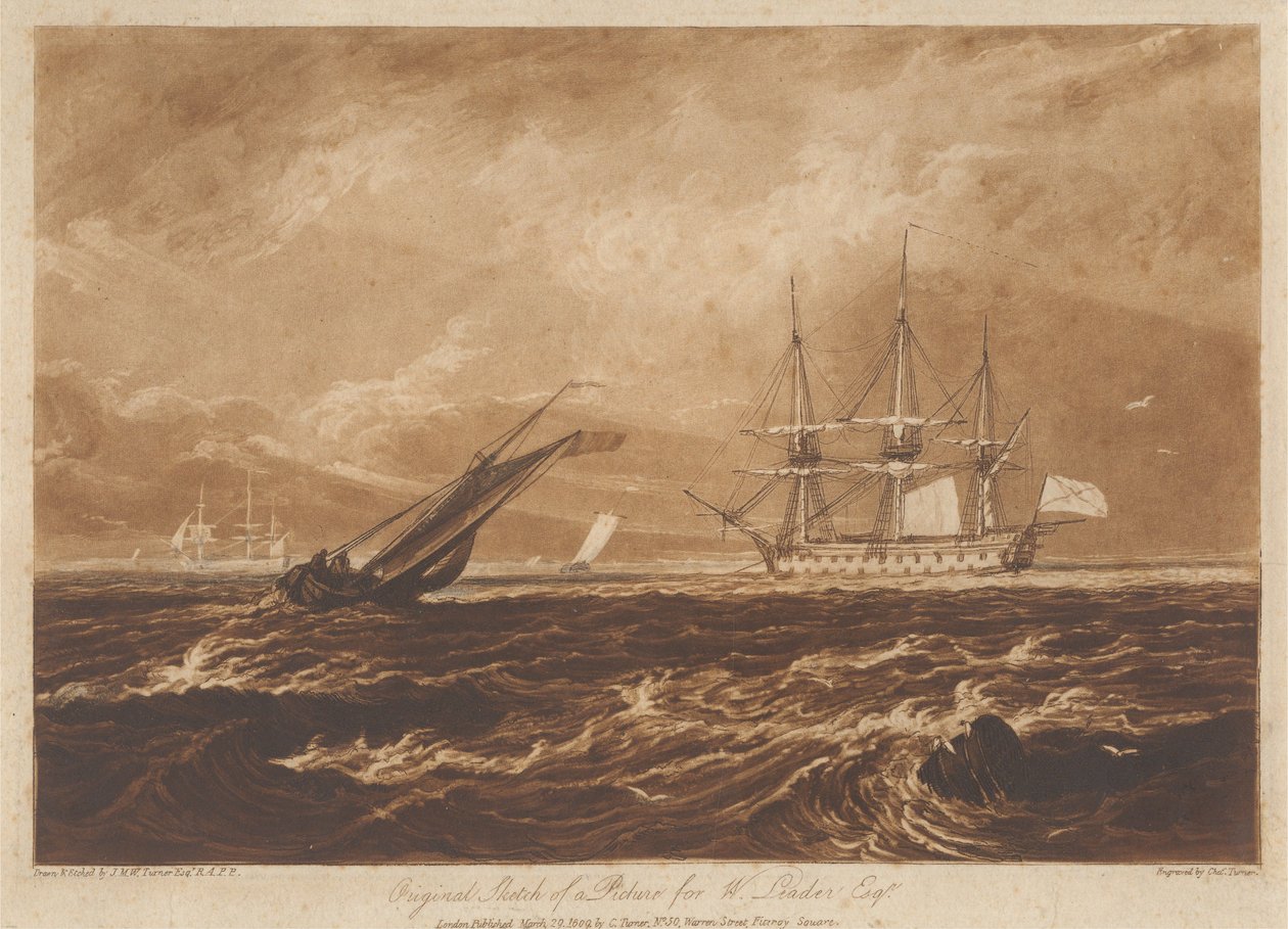 Original Sketch of a Picture for W. Leader, Esq. by Joseph Mallord William Turner
