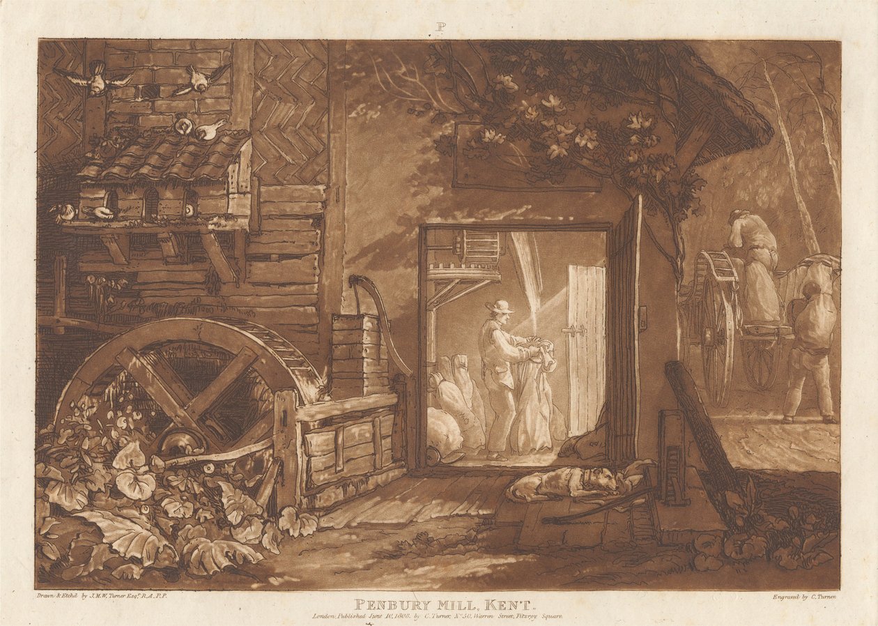 Pembury Mill, Kent by Joseph Mallord William Turner