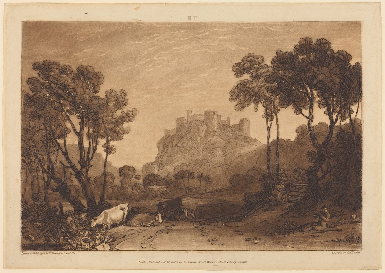 The Castle Above the Meadows by Joseph Mallord William Turner