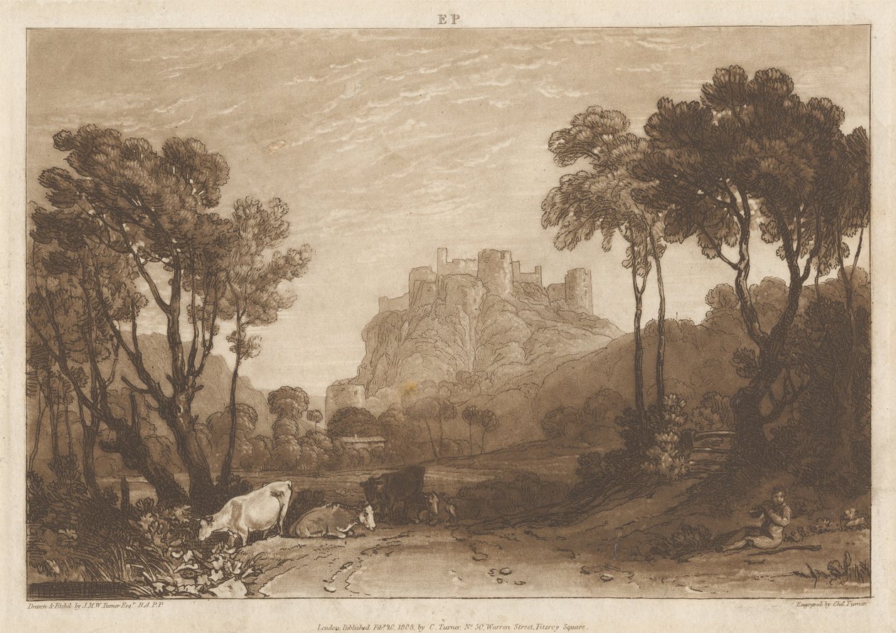 The Castle above the Meadows by Joseph Mallord William Turner