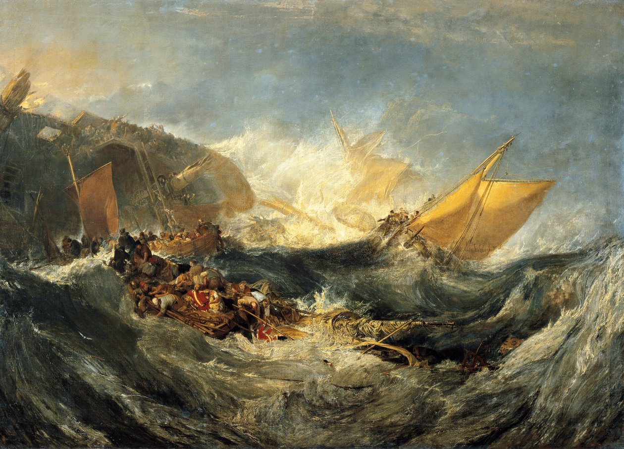 Wreck of a Transport Ship by Joseph Mallord William Turner