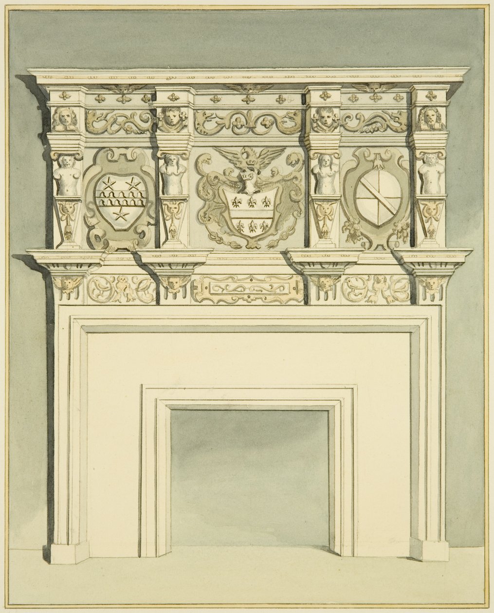 Old chimneypiece from the Orphan Asylum, Hook