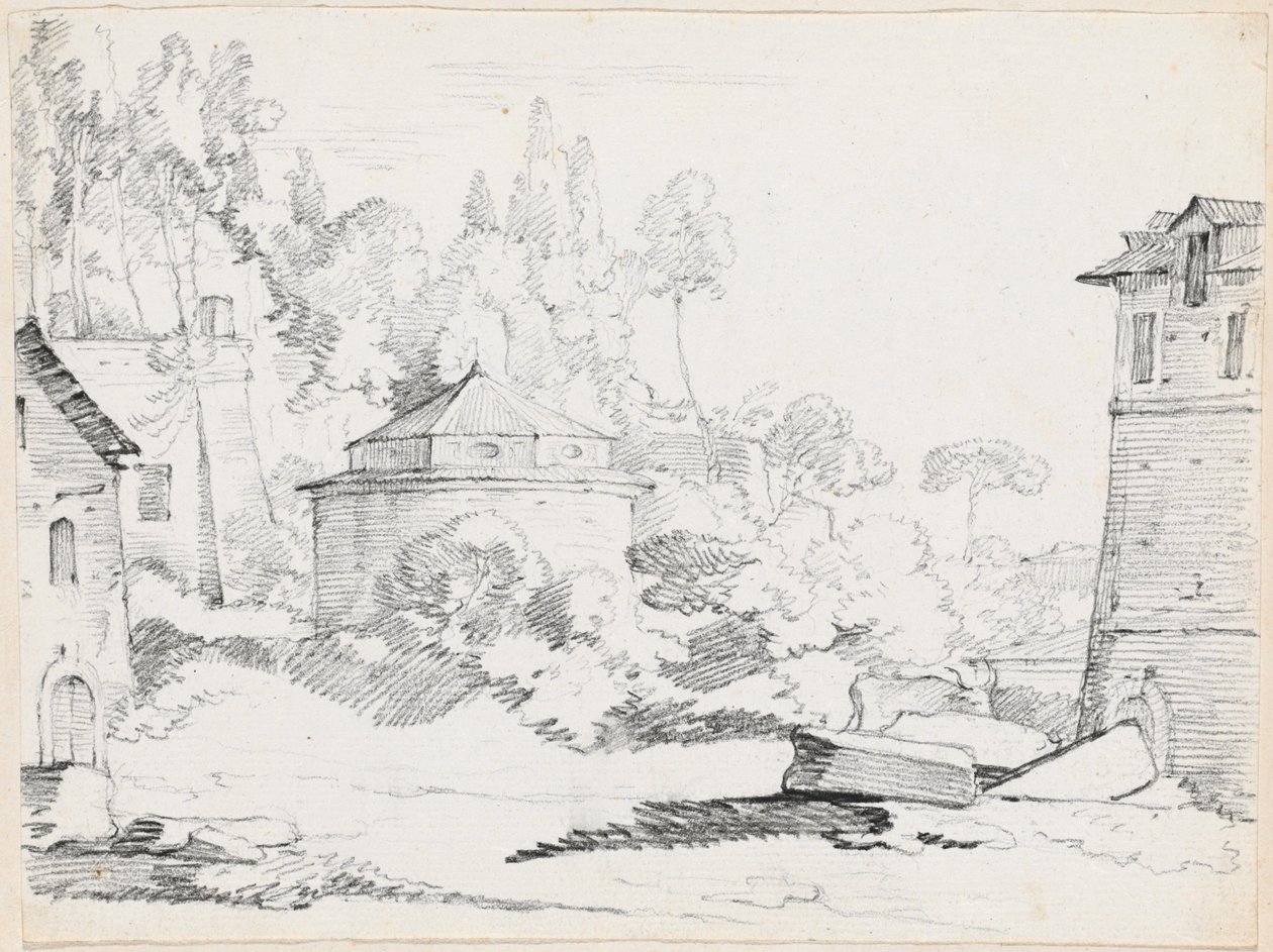 Landscape with the Church of San Teodoro by Joseph Marie Vien