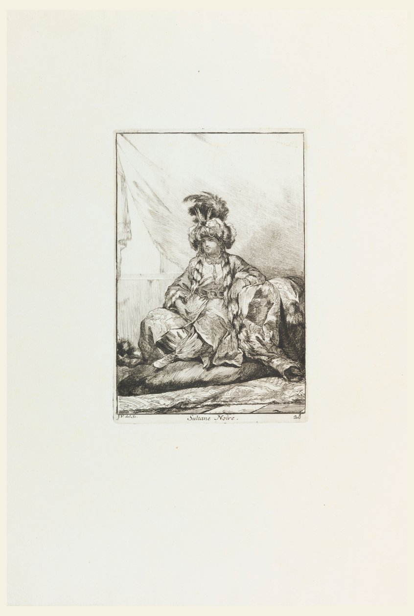 The Black Sultana, plate 28 from the series The Sultan