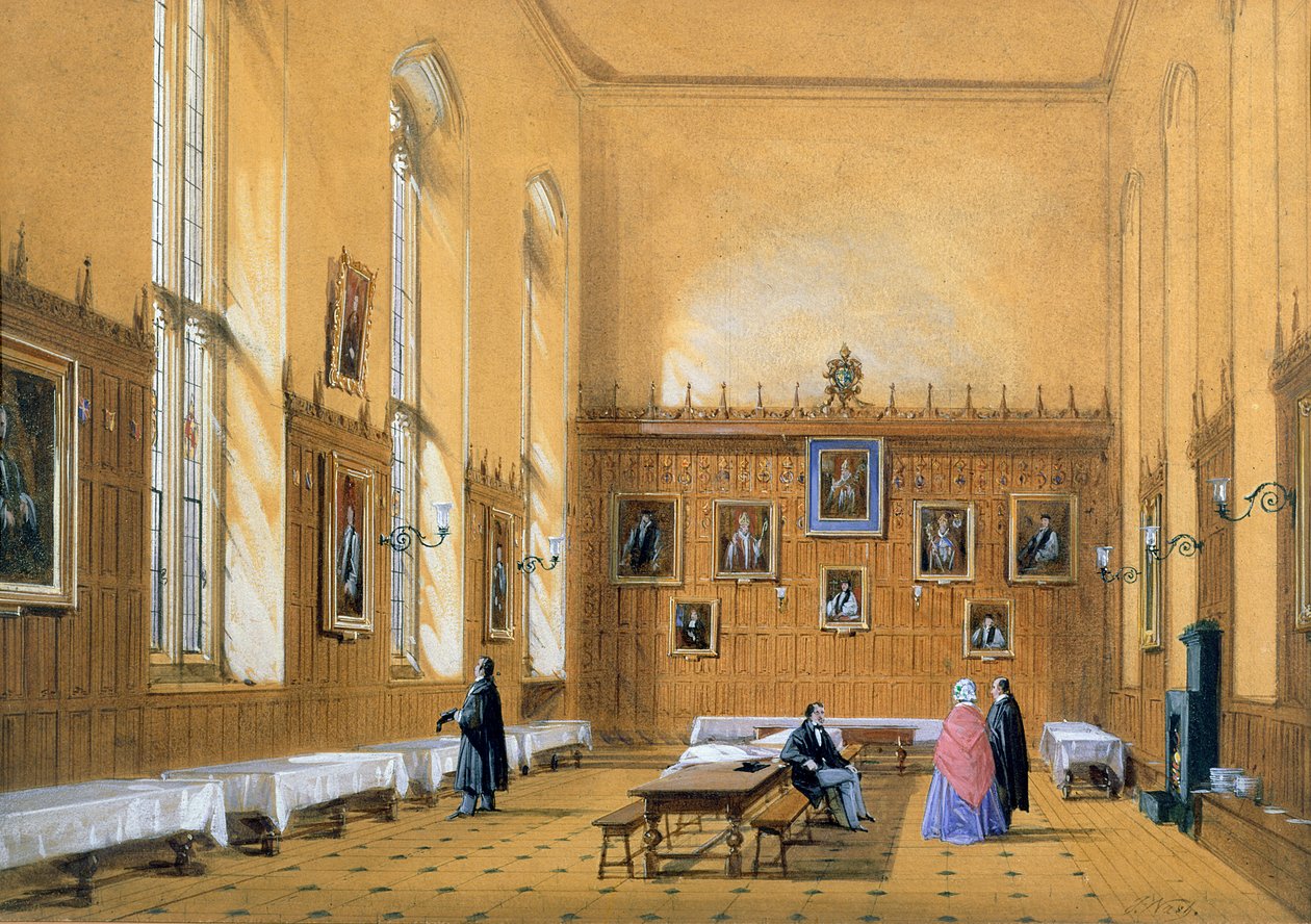 New College Hall by Joseph Nash: Buy fine art print