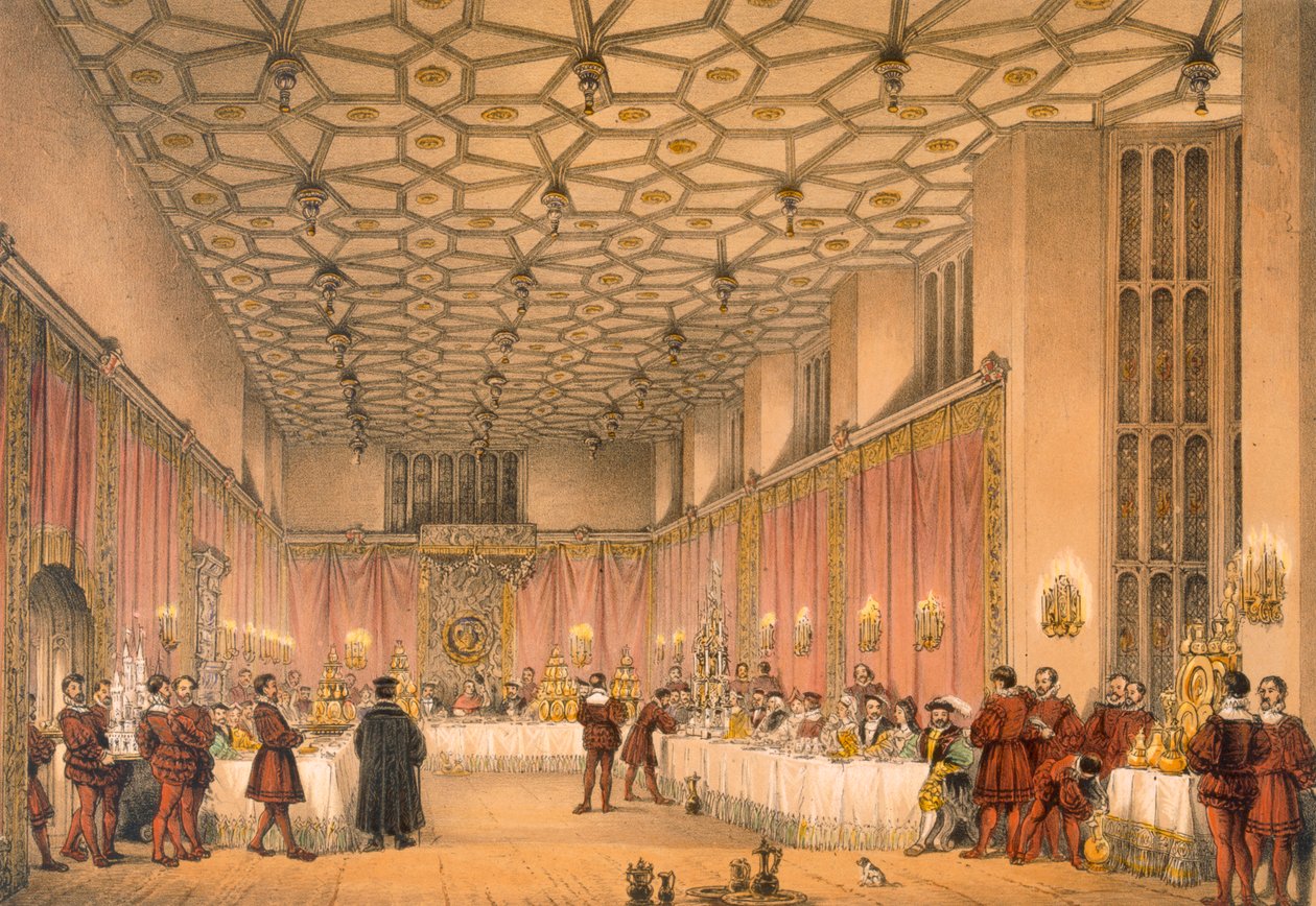 The Chamber, Hampton Court by Joseph Nash