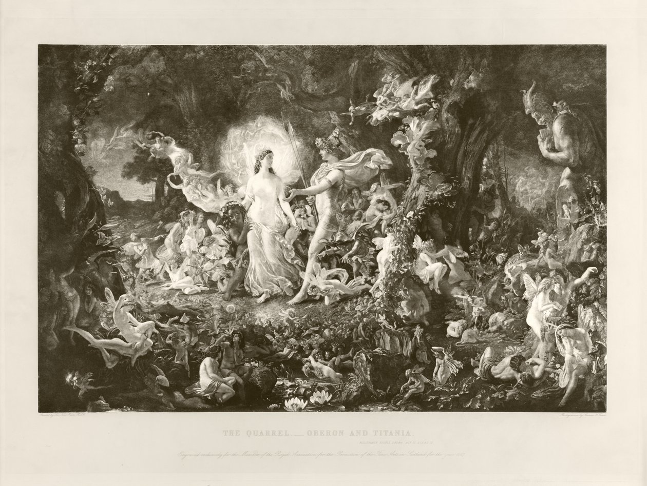 The Quarrel - Oberon and Titania by Joseph Noel Paton