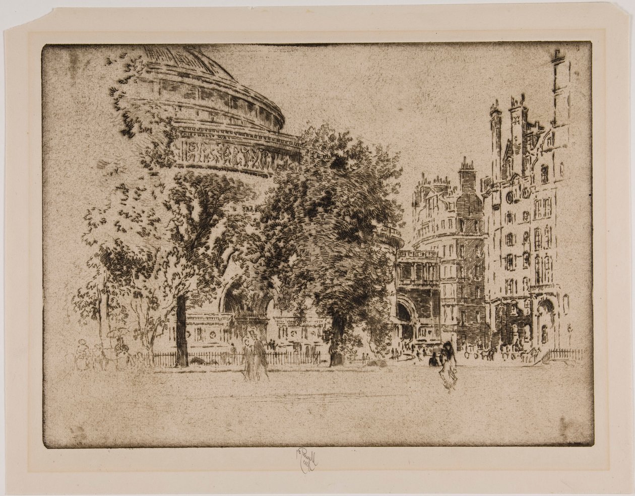 Albert Hall, London by Joseph Pennell