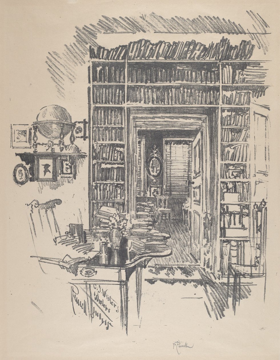 Book-Room at Dr. Wister