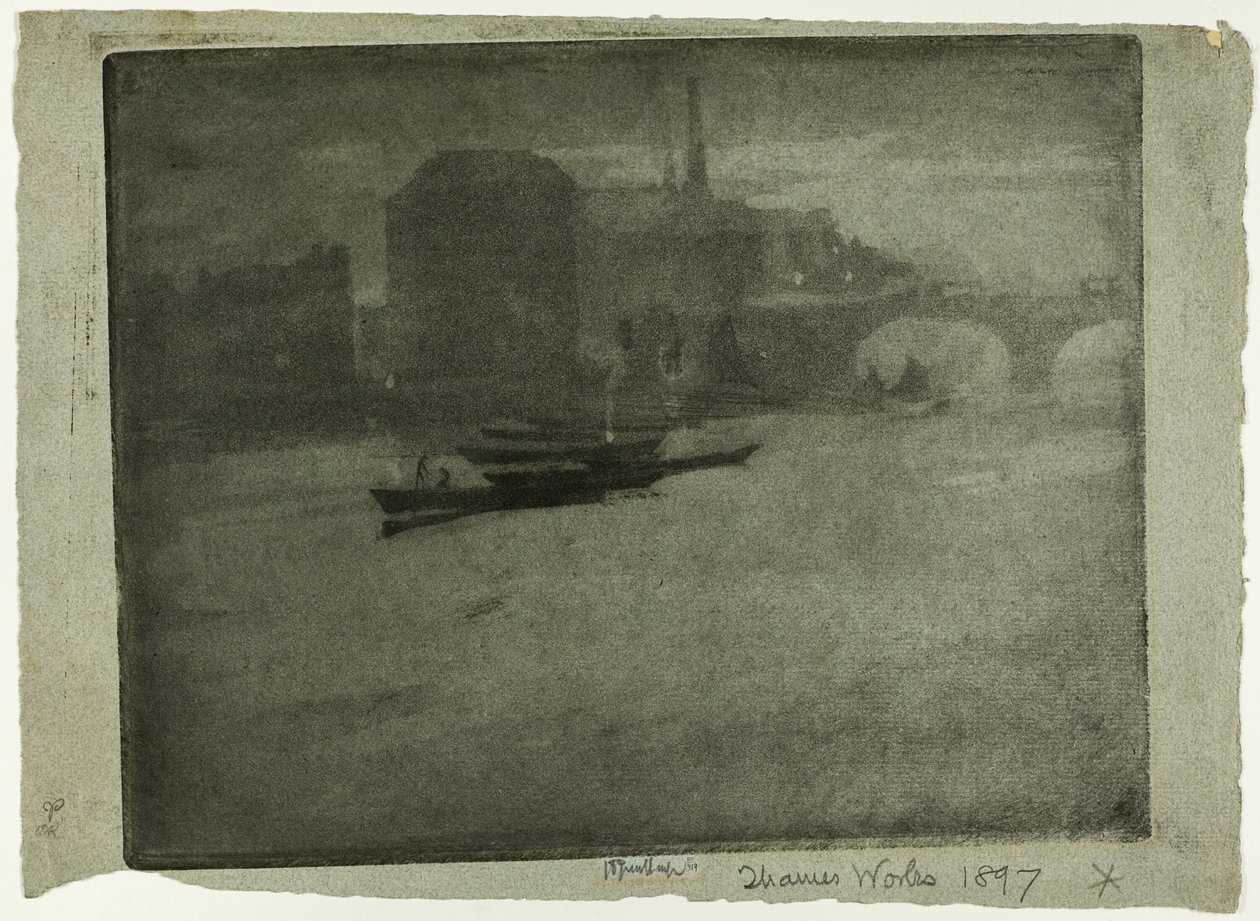 Mist on the Thames by Joseph Pennell